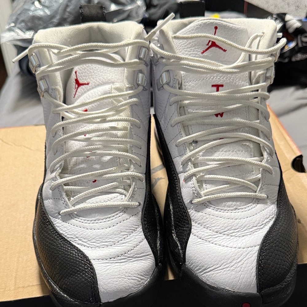Jordan Men's White and Black High-Top Sneakers